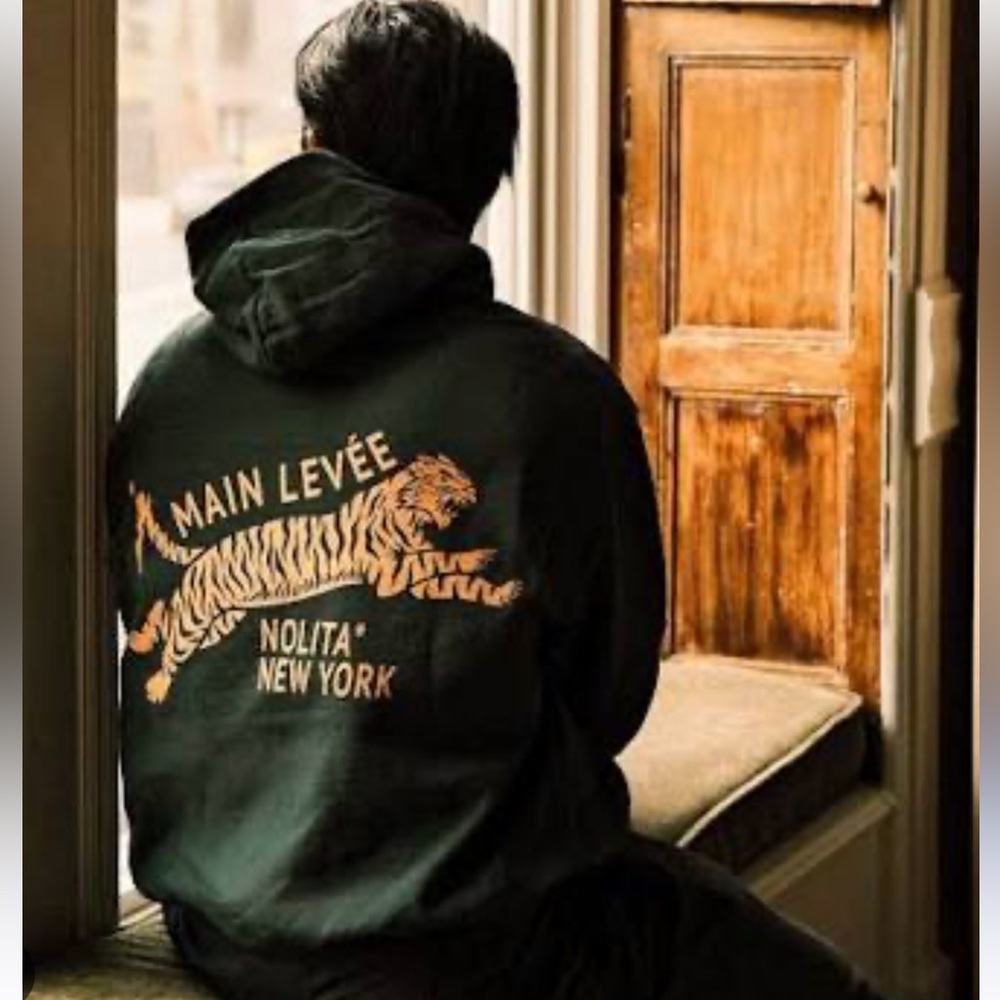 Mens Limited Release (No. 8 of 25) Faded Olive/ Forest Á Main Levée Hoodie - Picture 4 of 4
